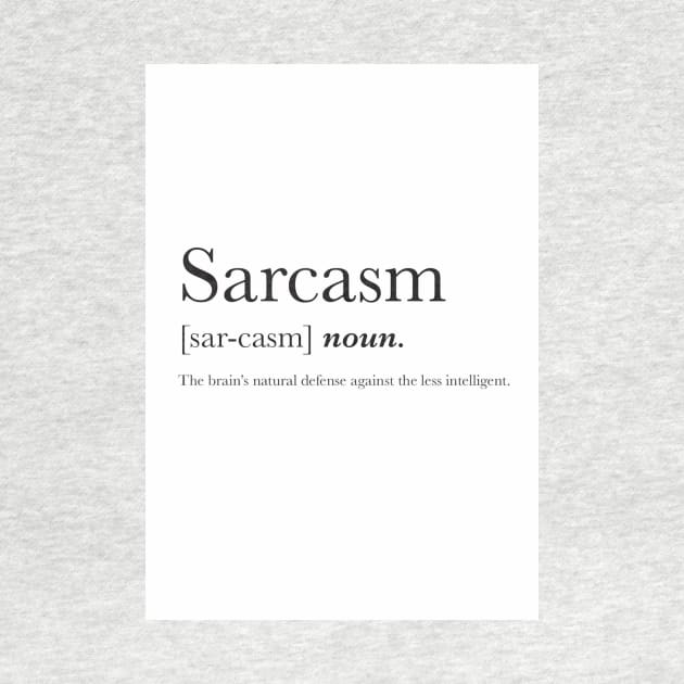 Sarcasm Wall Print by Claireandrewss